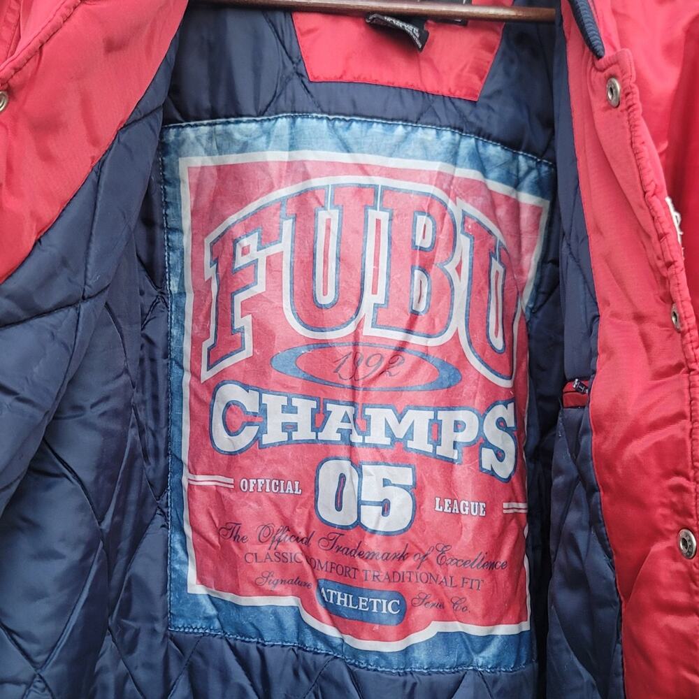 Vtg FUBU Satin Bomber Jacket - Picture 5 of 9